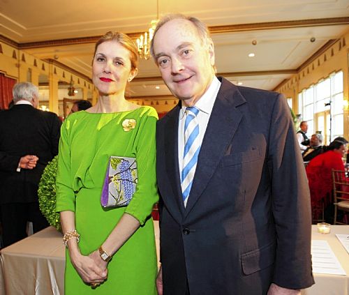 Lady Hayat and Lord Peter Palumbo at the Royal Wedding Reception to benefit 