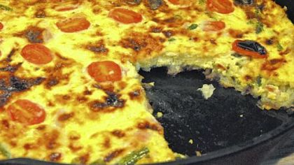 Potato-Crusted Quiche is gluten-free, using a crust made of shredded potatoes.