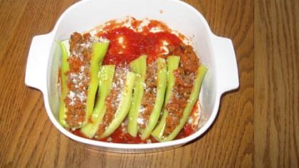Sarah Cardosi's Stuffed Hot Peppers.