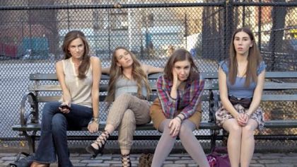 Allison Williams, Jemima Kirke, Lena Dunham, Zosia Mamet star in the HBO series "Girls," written and directed by Ms. Dunham.