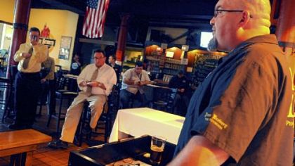 Andrew Rich, brewmaster for Penn Brewery, formally announces the inaugural Pittsburgh Craft Beer Week.