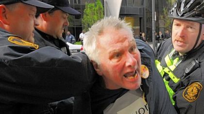 Timothy Lynn of Spring Garden is taken into custody  at EQT Plaza.