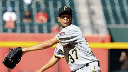 Juan Cruz, filling in for Joel Hanrahan, has saves in the past two games for the Pirates.