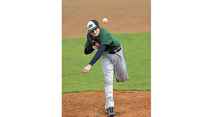 Pine-Richland pitcher Matt McCarthy delivers against Keystone Oaks April 9.