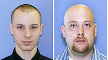 Kenneth Konias Jr., left, is accused of killing Michael Haines, right