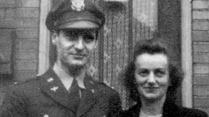 George and Mirjana Vujnovich in September 1943, when George returned from Africa to undergo OSS training in Virginia.