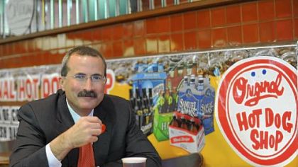 David Chavern, executive vice president and chief operating officer of the U.S. Chamber of Commerce, at Essie's Original Hot Dog Shop in Oakland. The fries at The O are one of the Pittsburgh native's favorites.