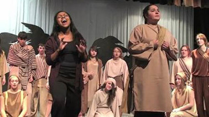 Among the Mancini Award nominatins for Central Valley High School's "Aida" was Outstanding Vocal Ensemble.