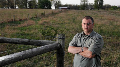 Vincent Schaffer, who was a lieutenant for the Pennsylvania Department of Corrections until ultimately being fired last month, aided in an investigation of alleged abuse of inmates. Here, he is shown at his home in Butler.