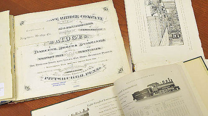 Materials for the new Iron and Steel Heritage Collection at the Carnegie Library of Pittsburgh.