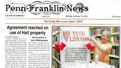 A recent copy of the Penn-Franklin news.