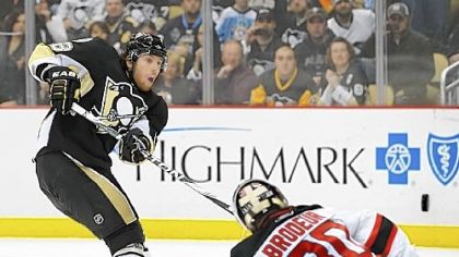 James Neal, seen here scoring on Martin Brodeur last season, broke his foot and will miss an extended period of time.