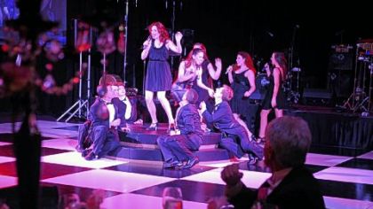 The Civic Light Opera Guild's 56th annual Pink Frolic Ball, "Glama Rama," had a Dorothy Draper setting.