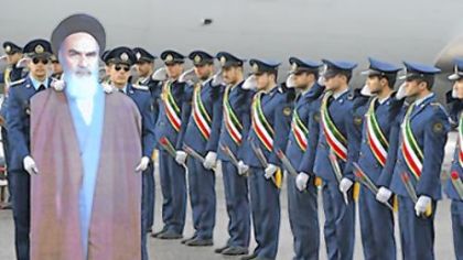 The Iranian diaspora loved it when a cardboard cutout of Ayatollah Ruhollah Khomeini was paraded last week to celebrate the 33rd anniversary of Iran's Islamic revolution. Photoshopped images spread all over the Internet, showing the cardboard Khomeini turning up everywhere, including on the moon.