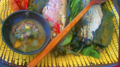 A feast of whole fish.