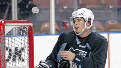 Sidney Crosby skated with teammates Friday for the first time in a month in Sunrise, Fla.