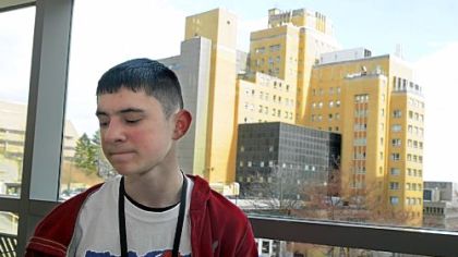 Jordan Mineo, 14, of Erie was in the lobby of the Peterson Events Center at the time of the Western Psych shootings.