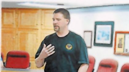 This undated handout photo shows Lower Burrell police Officer Derek Kotecki, who was killed last year outside the Dairy Queen along Greensburg Road.