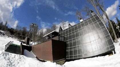 Seven Springs presents The Streets, featuring on-mountain replicas of buildings in Downtown Pittsburgh.