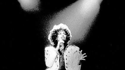Whitney Houston on July 30, 1987, at the Civic Arena.