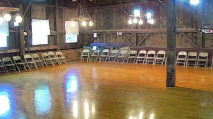 The large meeting room and dance floor.