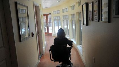 Karin Thum, 33, volunteers at the Good Samaritan Hospice in Wexford.