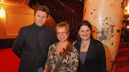 From left, Mikhail Istomin, Anne Martindale Williams and Marylene Gingras-Roy.
