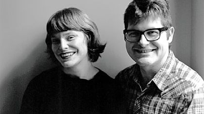 Carson Ellis (left) illustrator of "Wildwood," and author Colin Meloy.