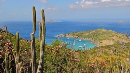 One of the many protected coves on St. Bart.