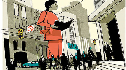 Women business leadership (Detail from illustration)