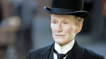 Glenn Close is a woman passing as a man in "Albert Nobbs."