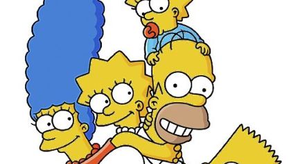 Marge, Lisa, Homer, Maggie and Bart Simpson.
