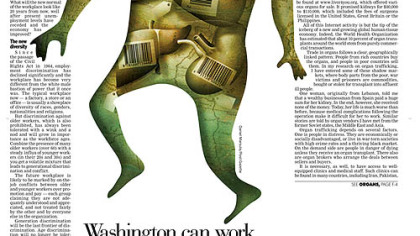 Daniel Marsula took an award of excellence for his color illustration accompanying a story on organ donation in the PG's Sunday Forum section.