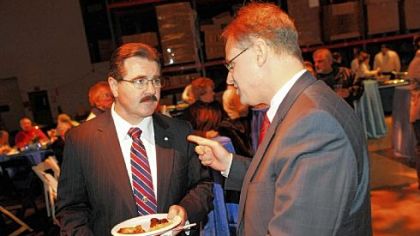 Mike Dunleavy and U.S. Rep. Mark Critz.