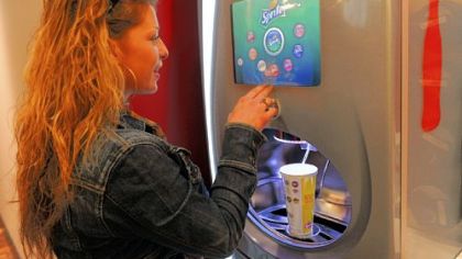 A first-time user, Angela Trimble of Aliquippa, mixes and matches with the Freestyle at the Wendy's in Dormont.
