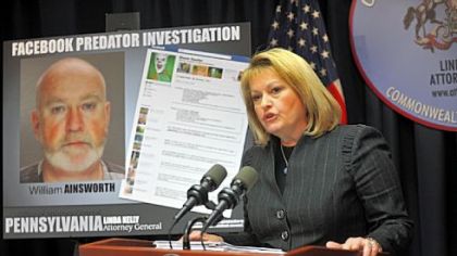 Pennsylvania Attorney General Linda Kelly announces Friday the filing of 68 felony counts against William R. Ainsworth of Mars. Mr. Ainsworth, 53, will be tried in Butler County.