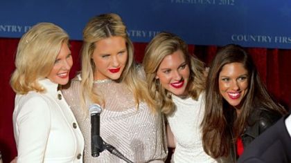 Jon Huntsman's wife, Mary Kaye, and daughters Liddy, Mary Anne and Abby, last week in New Hampshire. His daughters were particularly active campaigning for their father on Twitter. Mr. Huntsman has since withdrawn as a candidate for the GOP nomination.