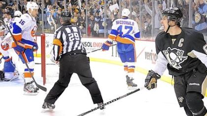 Sidney Crosby last scored in Game 1 of Comeback No. 1 -- Nov. 21 vs. the Islanders.
