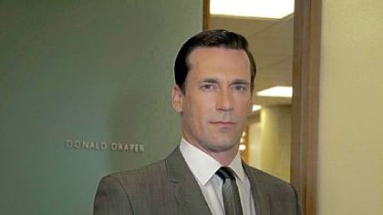 Mr. Hamm portrays 1960s ad man Don Draper in "Mad Men," which begins its fifth season Sunday on AMC.