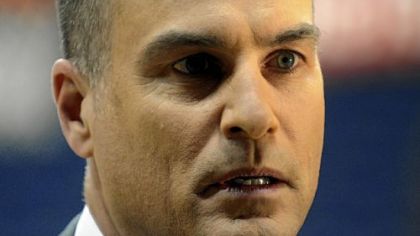 Bilas fields a question from reporters.