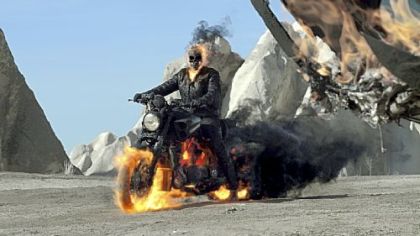 The Ghost Rider in "Ghost Rider: Spirit of Vengeance."