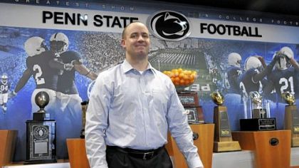 Bill O'Brien on Tuesday in the Penn State football offices.