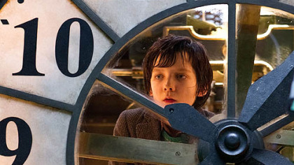 Asa Butterfield portrays Hugo Cabret in a scene from "Hugo."