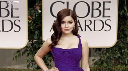 Ariel Winter in a plum Dolce & Gabbana.