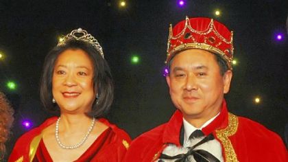Queen Hilda and King Freddie Fu at the Epilepsy Foundation Mardi Gras.
