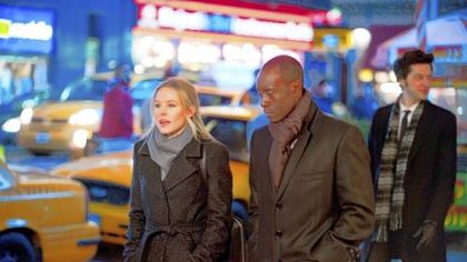 Kristen Bell, Don Cheadle and Ben Schwartz star in "House of Lies," premiering Sunday on Showtime.