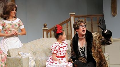 Marlana Dunn, left, and Allison Joyce in Pittsburgh CLO's "Ruthless! The Musical"