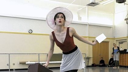 Eva Trapp rehearses her role as Blanche in the Pittsburgh Ballet's production of "A Streetcar Named Desire."