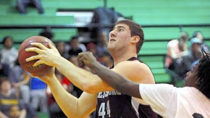 Greensburg Central Catholic's P.J. McLaughlin goes up for a shot in a game earlier this season against Sto-Rox.