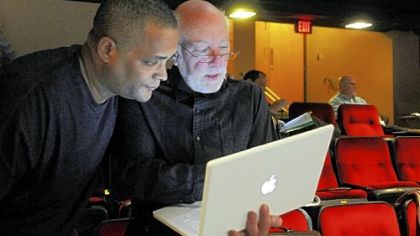Director Mark Southers, left, and playwright Attilio "Buck" Favorini.